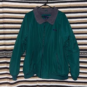 Lands’ End Fleece-Lined Jacket, XL (46-48), Green